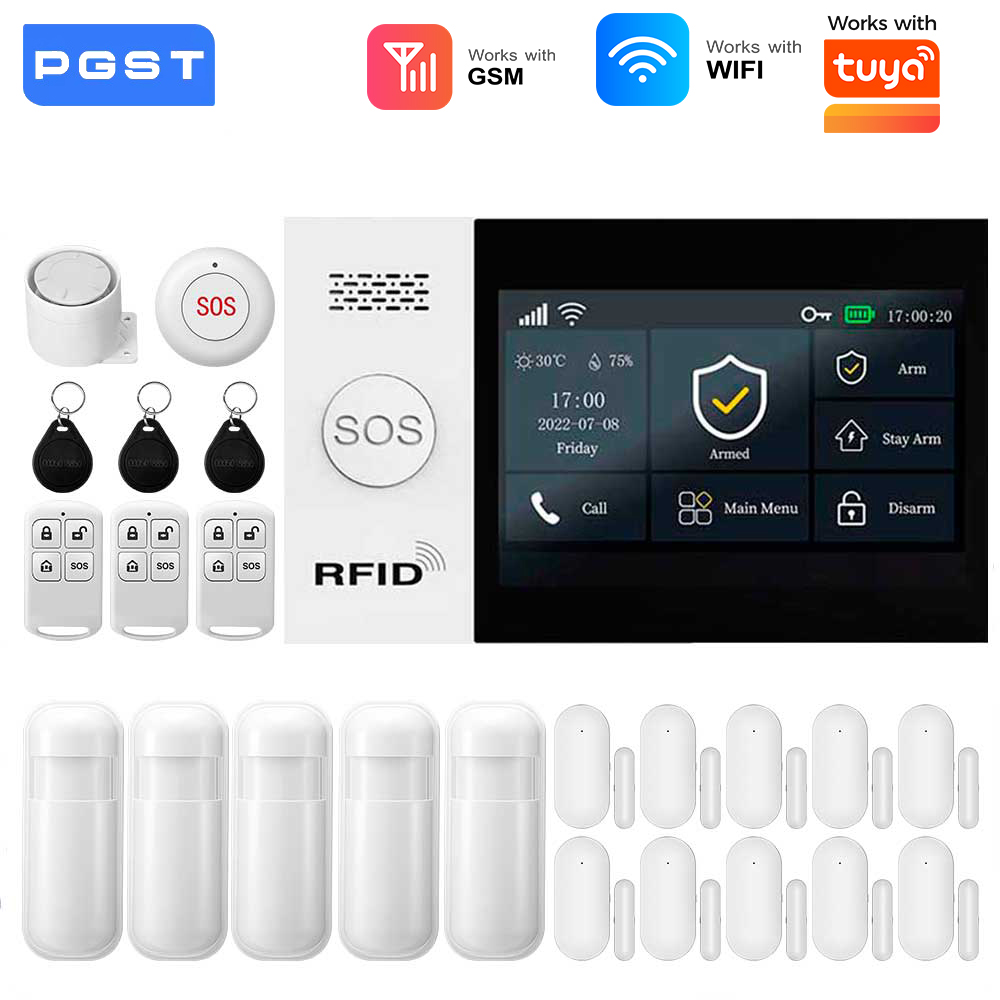 Smart Home Automation Kit - Système d'alarme intelligent GSM WIFI 2.4G,