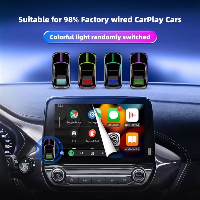 Wifi Smart Plug - Adaptateur Carplay sans fil, Android Auto,