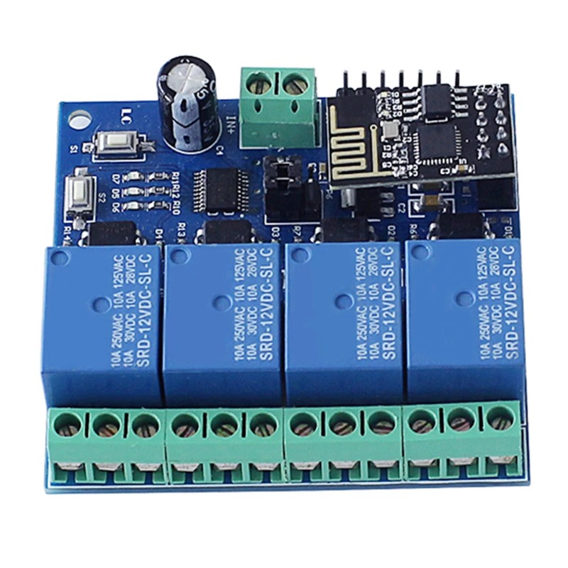 Module de relais WiFi 4 voies  - Esp8266 Relay Module avis et prix