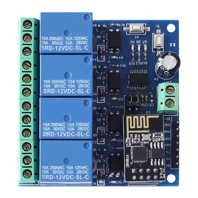 Module de relais WiFi 4 voies  - Esp8266 Relay Module avis et prix